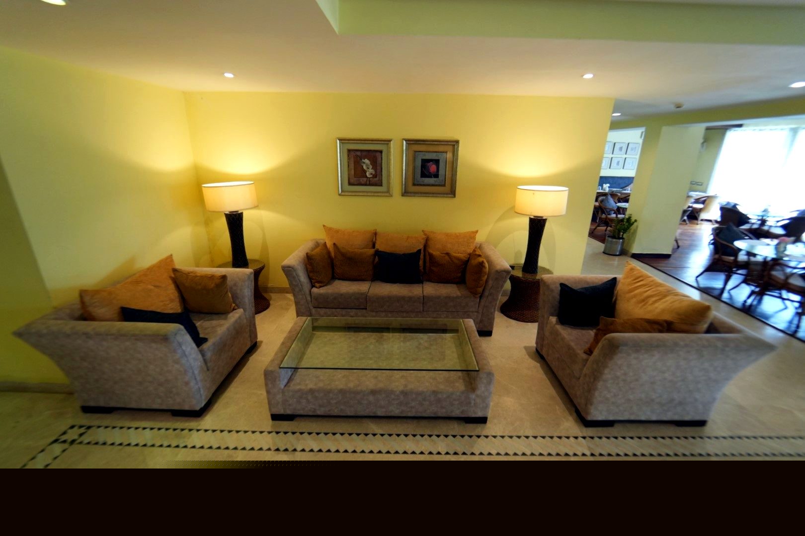 Lobby lounge seating