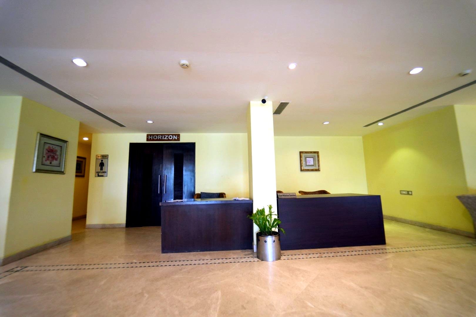 Hotel reception desk